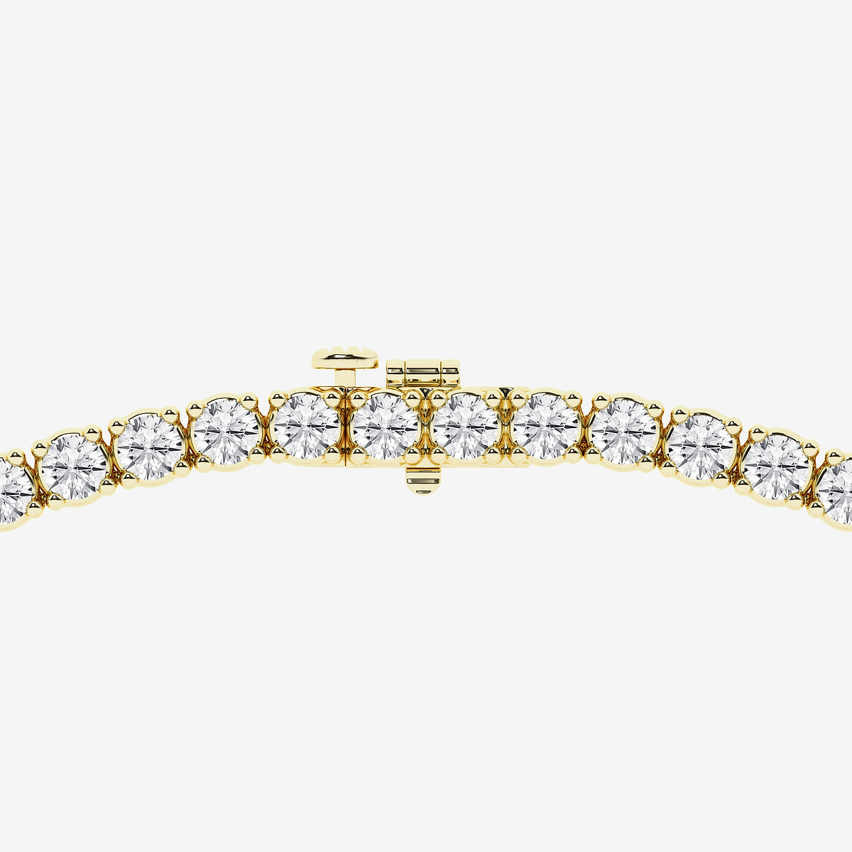 Additional Image 2 for  15 ctw Round Lab Grown Diamond Four Prong Graduated Tennis Necklace